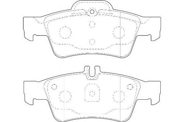 Комплект тормозных колодок, дисковый тормоз