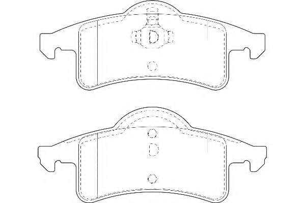 Комплект тормозных колодок, дисковый тормоз