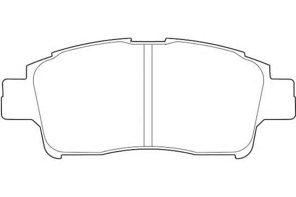Комплект тормозных колодок, дисковый тормоз