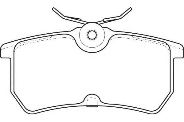 Комплект тормозных колодок, дисковый тормоз