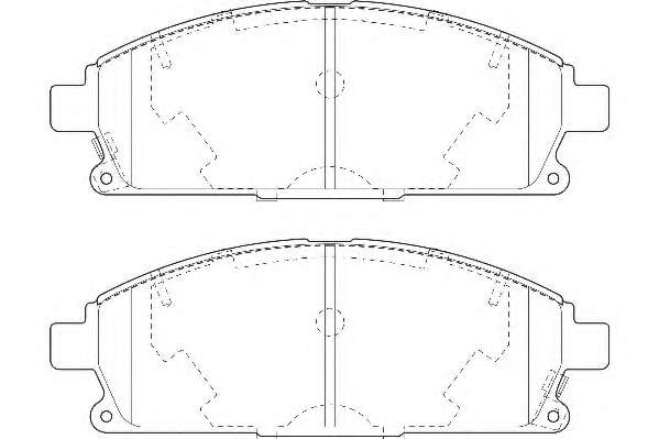 Комплект тормозных колодок, дисковый тормоз