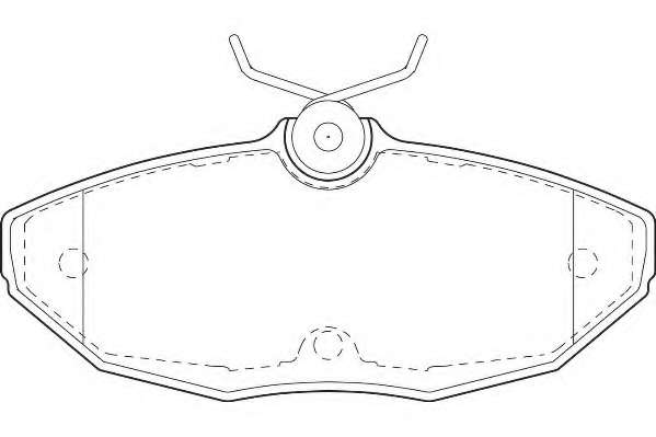 Комплект тормозных колодок, дисковый тормоз