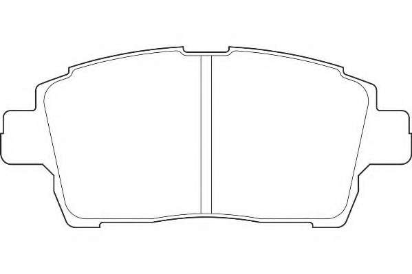 Комплект тормозных колодок, дисковый тормоз