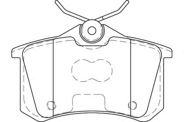 Комплект тормозных колодок, дисковый тормоз