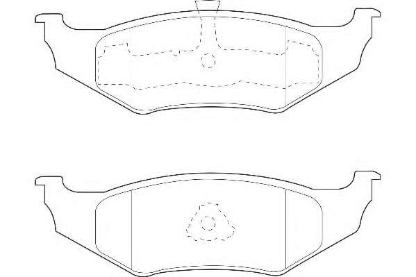Комплект тормозных колодок, дисковый тормоз