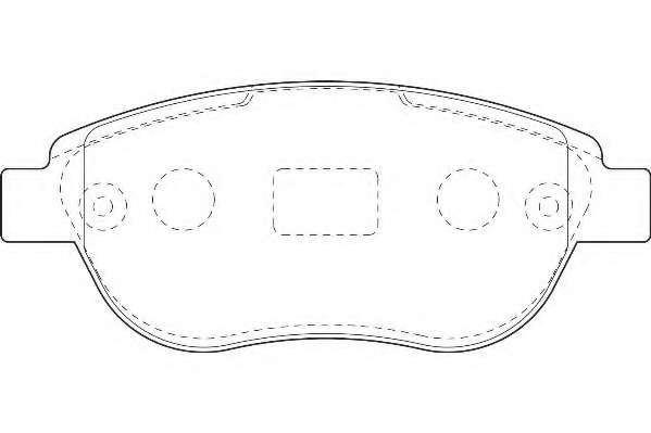 Комплект тормозных колодок, дисковый тормоз