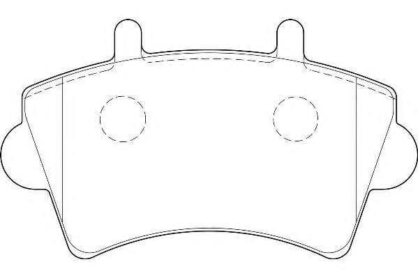 Комплект тормозных колодок, дисковый тормоз