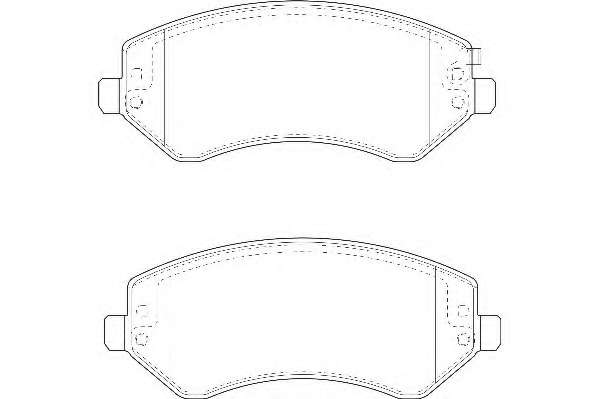 Комплект тормозных колодок, дисковый тормоз