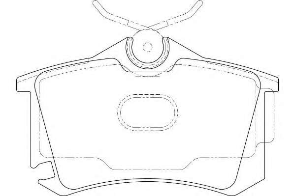 Комплект тормозных колодок, дисковый тормоз