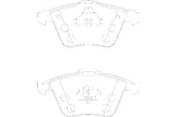 Комплект тормозных колодок, дисковый тормоз