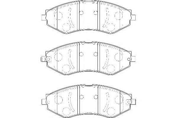 Комплект тормозных колодок, дисковый тормоз