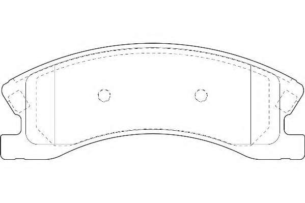 Комплект тормозных колодок, дисковый тормоз