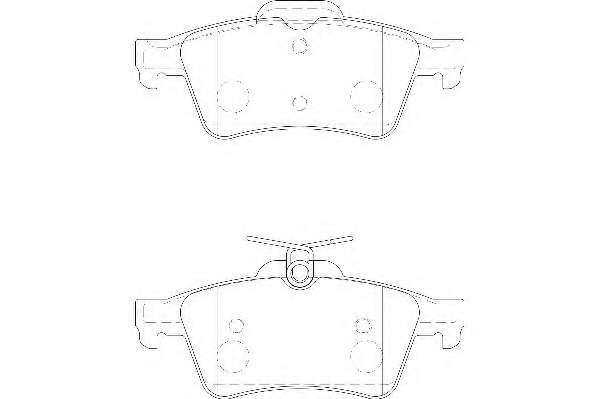 Комплект тормозных колодок, дисковый тормоз