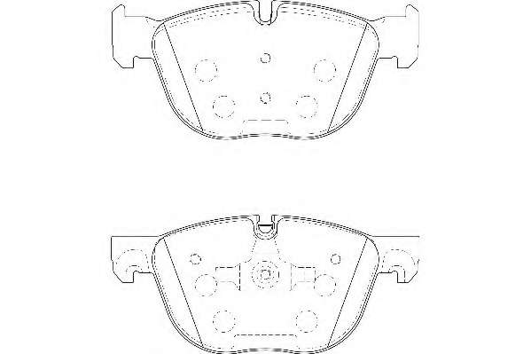 Комплект тормозных колодок, дисковый тормоз
