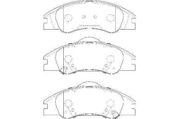 Комплект тормозных колодок, дисковый тормоз