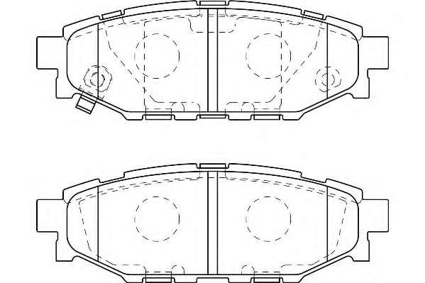 Комплект тормозных колодок, дисковый тормоз