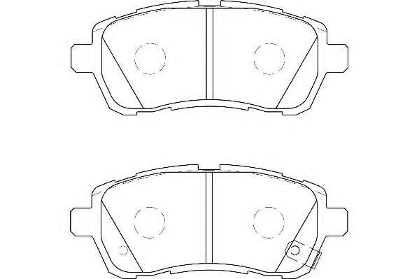 Комплект тормозных колодок, дисковый тормоз