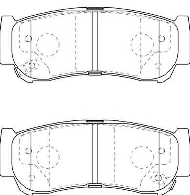 Комплект тормозных колодок, дисковый тормоз