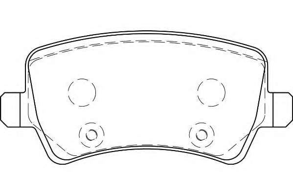 Комплект тормозных колодок, дисковый тормоз