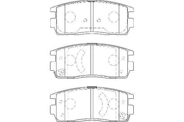 Комплект тормозных колодок, дисковый тормоз