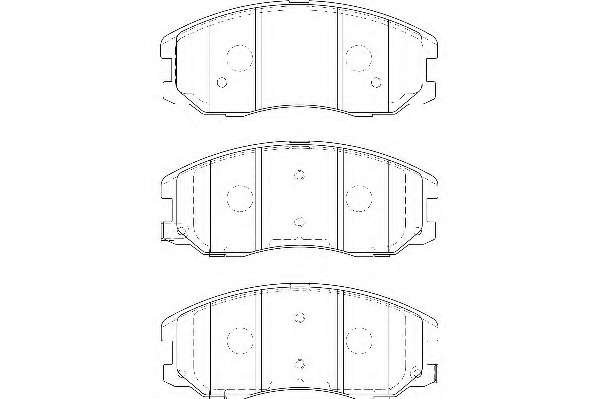 Комплект тормозных колодок, дисковый тормоз