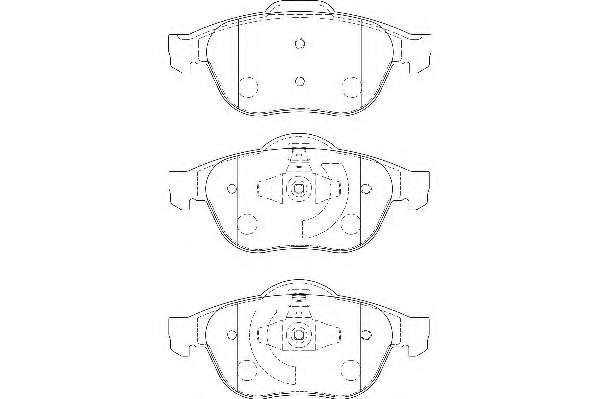 Комплект тормозных колодок, дисковый тормоз