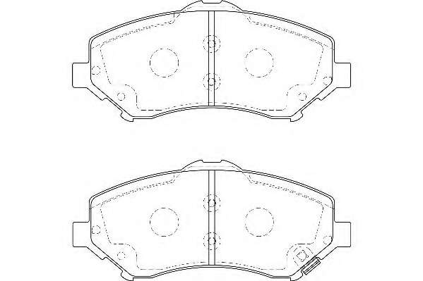 Комплект тормозных колодок, дисковый тормоз