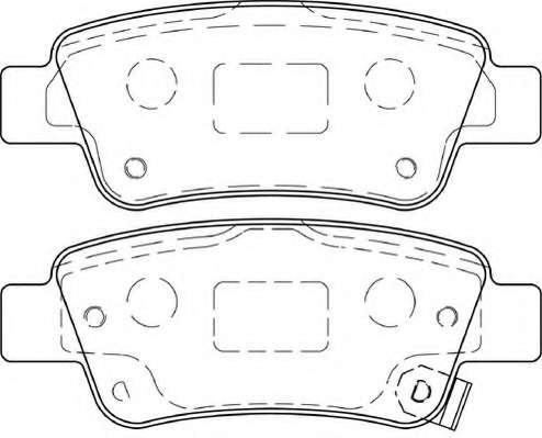 Комплект тормозных колодок, дисковый тормоз