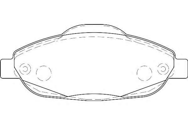 Комплект тормозных колодок, дисковый тормоз