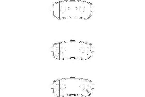 Комплект тормозных колодок, дисковый тормоз
