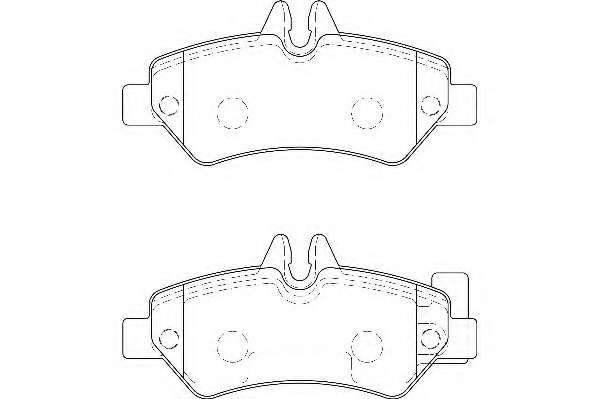 Комплект тормозных колодок, дисковый тормоз