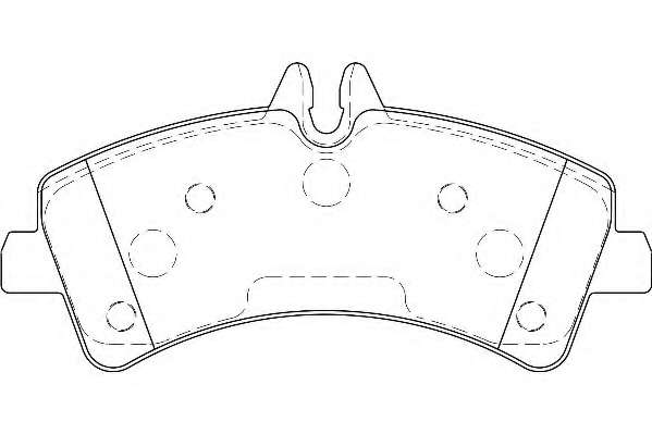 Комплект тормозных колодок, дисковый тормоз