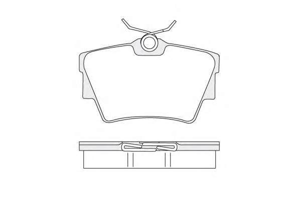 Комплект тормозных колодок, дисковый тормоз