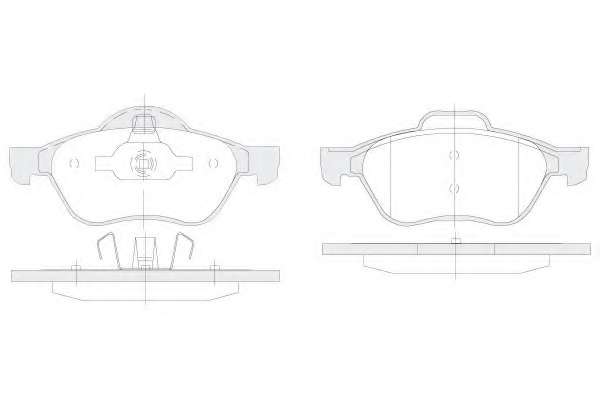 Комплект тормозных колодок, дисковый тормоз