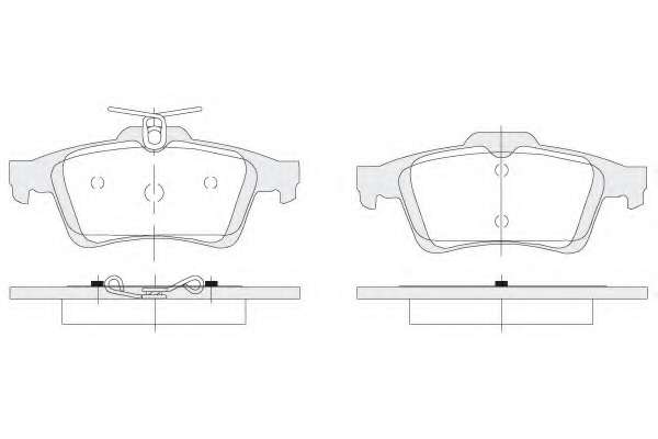 Комплект тормозных колодок, дисковый тормоз
