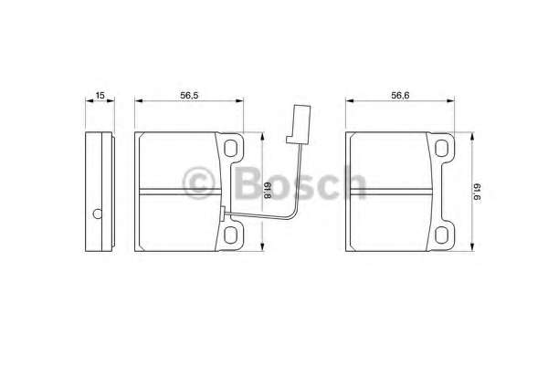 Комплект тормозных колодок, дисковый тормоз