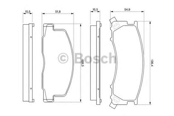 Комплект тормозных колодок, дисковый тормоз