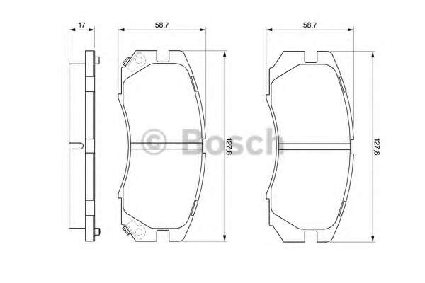Комплект тормозных колодок, дисковый тормоз