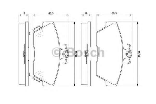 Комплект тормозных колодок, дисковый тормоз