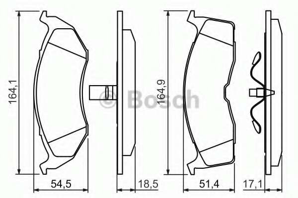 Колодки тормозные (передние) Chrysler Neon 94-06/Voyager/Grand Voyager III/Dodge Caravan 95-01
