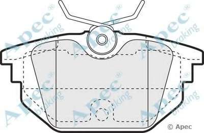 Комплект тормозных колодок, дисковый тормоз