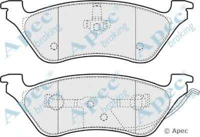 Комплект тормозных колодок, дисковый тормоз