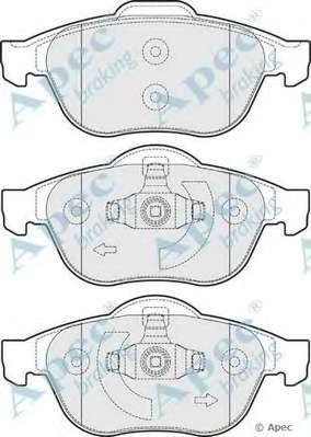 Комплект тормозных колодок, дисковый тормоз