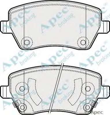 Комплект тормозных колодок, дисковый тормоз