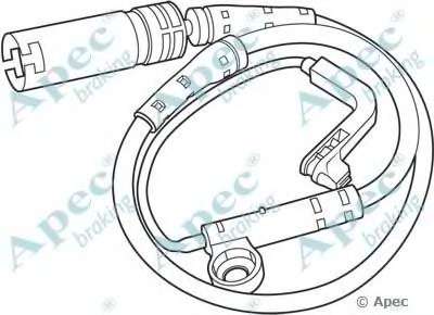 Указатель износа, накладка тормозной колодки