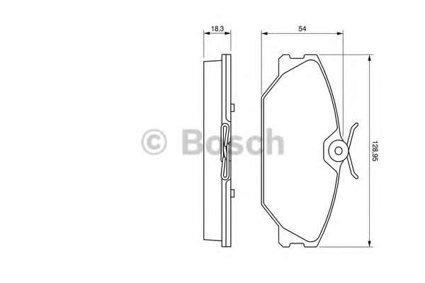 Комплект тормозных колодок, дисковый тормоз