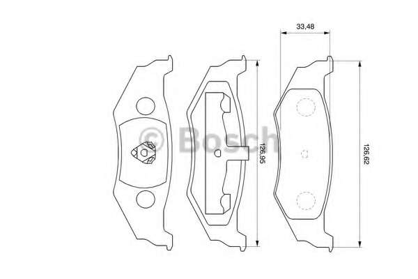 Комплект тормозных колодок, дисковый тормоз