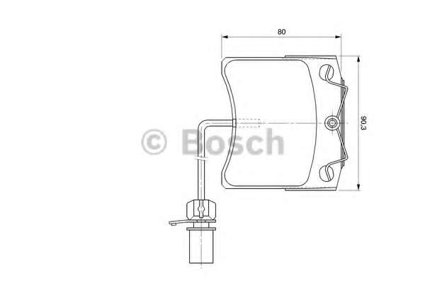 Комплект тормозных колодок, дисковый тормоз