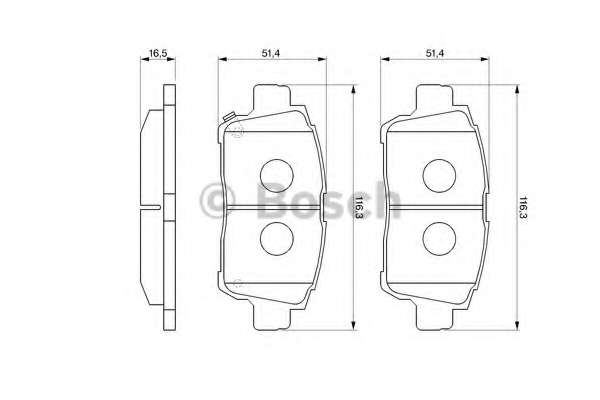 Колодки тормозные (передние) Toyota Corolla 01-08/Prius 03-09/Yaris 99-05