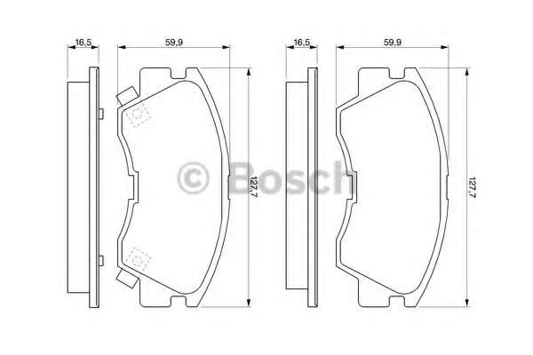 Комплект тормозных колодок, дисковый тормоз